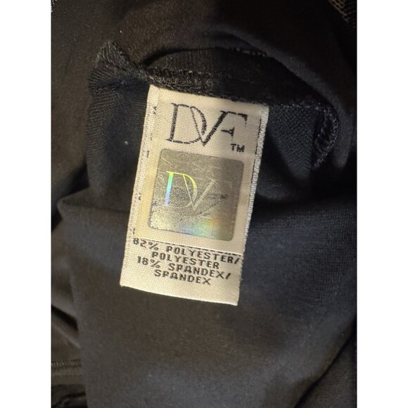 Diane Von Furstenberg Animal Print Skirt Black Cream Gray Smooth Fit Cotton Mix - Picture 15 of 15